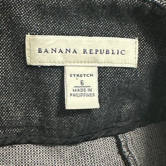 Banana Republic Womens Black Pencil Skirt Zipper Closure Size 6 Academia Preppy - Picture 3 of 8